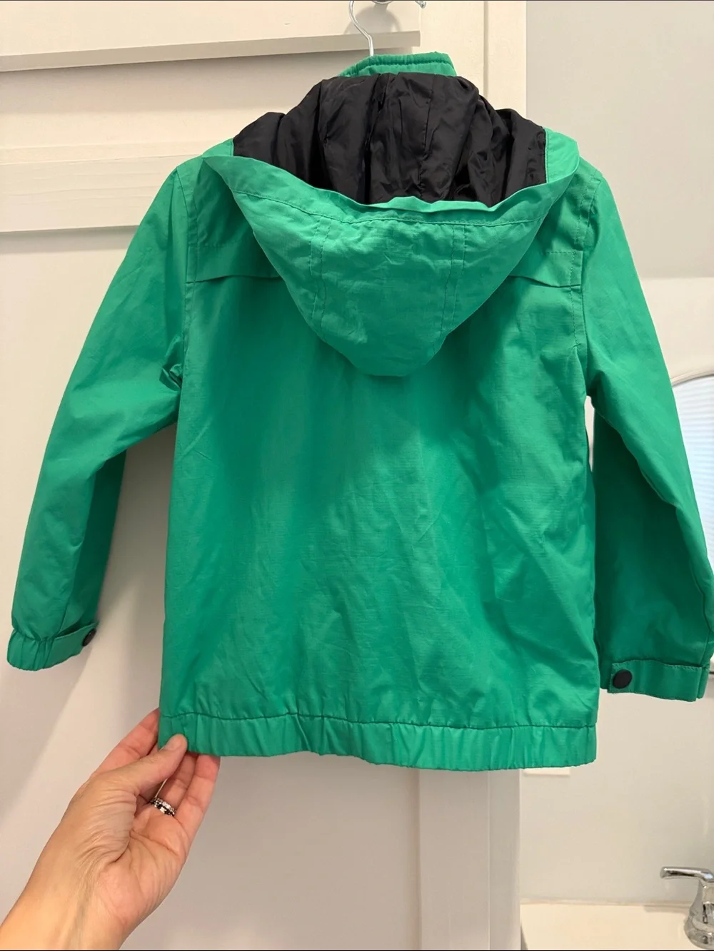 Mayoral Bright Green Hooded Kids' Rain Jacket